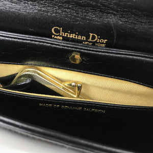 Vintage Christian Dior Navy Trotter Detail Handbag